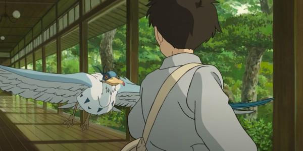 The Boy And The Heron's Mahito encounters a heron