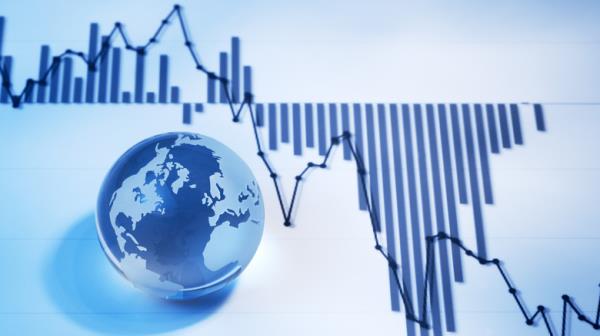 Globe and graph crashing