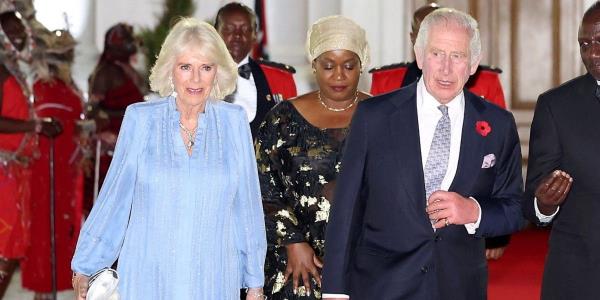 卡米拉女王在今晚的肯尼亚国宴上向祖母献上珍贵的宝石