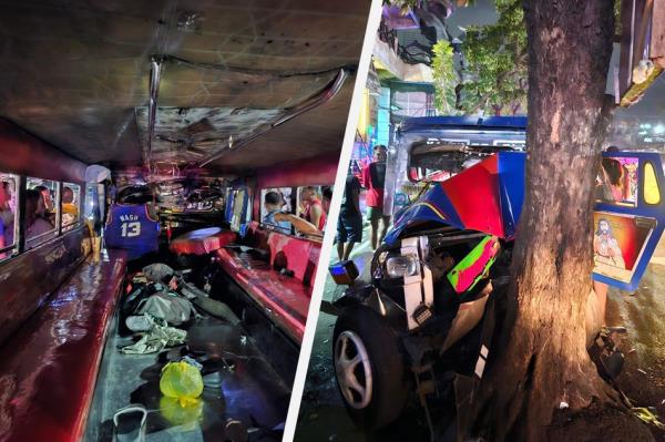 16 . sugatan sa pagsalpok ng jeep sa puno sa Rizal