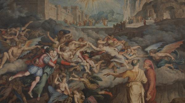 Magi adore baby Jesus in Virgin Mary' arms