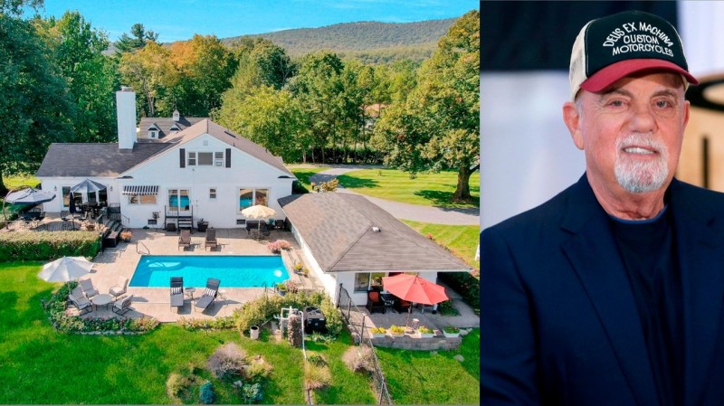 比利·乔(Billy Joel)在哈德逊山谷(Hudson Valley)的出租屋，他在这里完成了《纽约心境》(New York State of Mind)的创作，售价250万美元