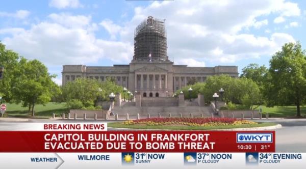 Authorities respo<em></em>nded to the Kentucky State Capitol after receiving an email threat at around 6.20am
