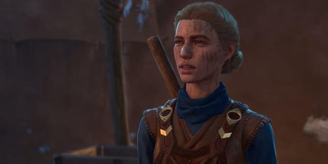 Screenshot of Quartermaster Talli at Last Light Inn standing still from Baldur's Gate 3