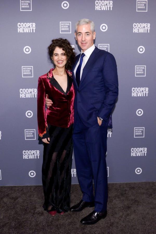 Bill Ackman and his wife Neri Oxman at the Natio<em></em>nal Design Awards gala in 2018.