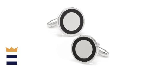 Cuffl<em></em>inks Inc. Round Silver Cuffl<em></em>inks