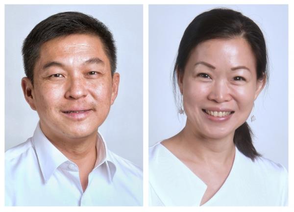 A combination photo of portraits taken in 2020 shows People's Action Party (PAP) house speaker Tan Chuan-Jin and lawmaker, Cheng Li Hui, who resigned on July 17, 2023, over their 