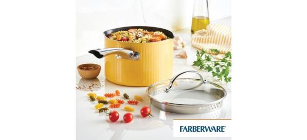 Farberware Style No<em></em>nstick Cookware Straining Saucepan With Lid