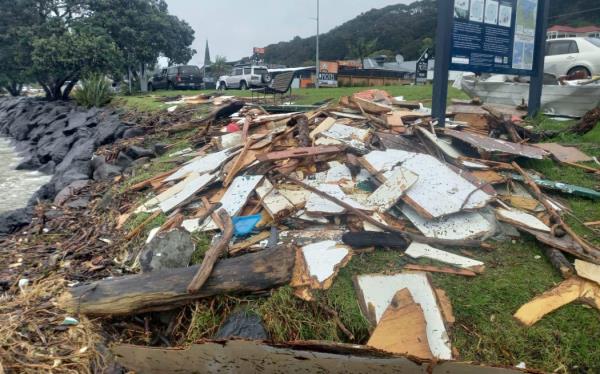 Towns in and near the Bay of Islands area in Northland, including Moerewa, Kawakawa, and Paihia, have seen damage, debris, flooding, and tree falls from Cyclone Gabrielle.