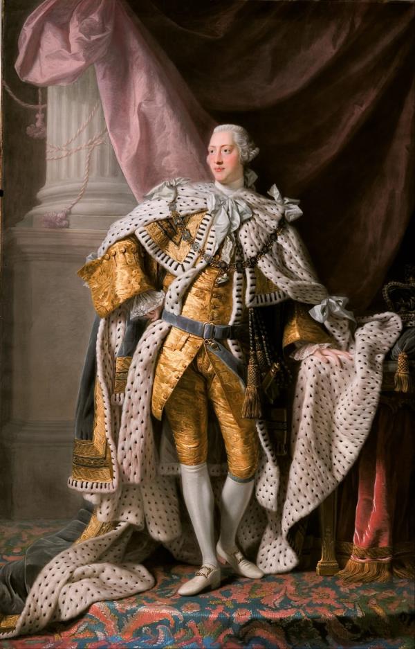 King George III (1738-1820) in coro<em></em>nation robes.