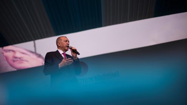 土耳其总统埃尔多安在健康恐慌后通过视频连线出现