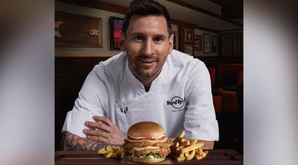 梅西用他最喜欢的鸡肉三明治打进了一个美味的进球