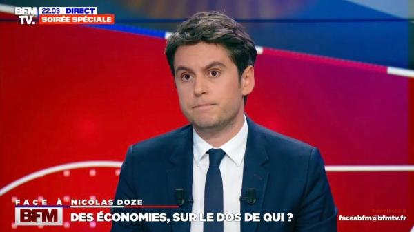 年轻人之间的暴力、学校、欧洲选举……在BFMTV对Gabriel Attal的采访中，我们应该记住什么