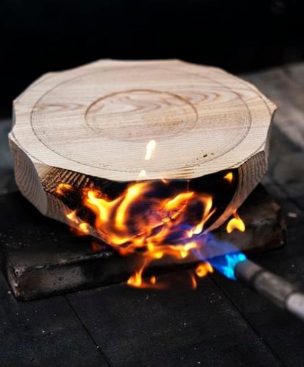 The carbo<em></em>nization process. 