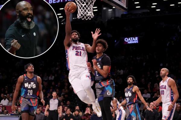 凭借乔尔·恩比德的32分，人手不足的网队被76人击败