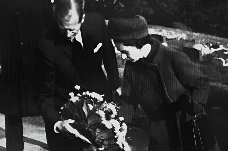 Queen Elizabeth II visited Aberfan after a landslide killed 116 children and 28 adults in 1966