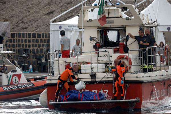 在林奇的尸体被发现后，西西里岛潜水员在沉船中寻找最后失踪的人