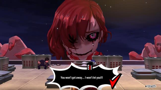 A screenshot of the Eri Natsuhara Boss Fight in Persona 5 Tactica