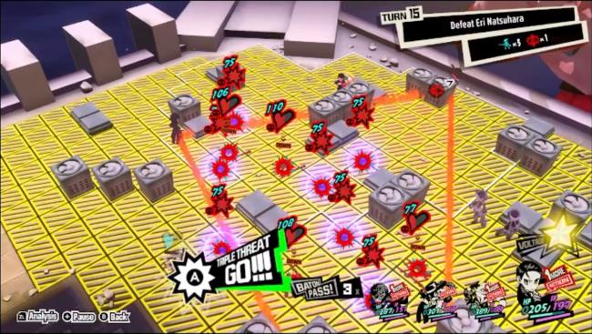 A screenshot of Persona 5 Tactica showing Eri Natsuhara's Growing Despair move