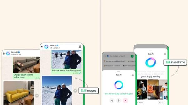 WhatsApp新功能更新：即时通讯平台引入照片编辑功能和Meta AI实时语音交互;检查细节
