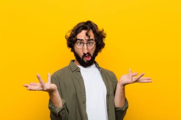 man making a silly face