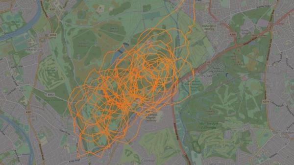 Police helicopter tracked over Rochmond Park