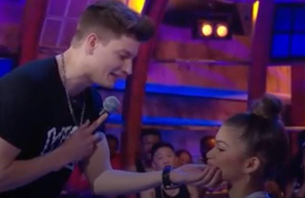 Rife touched Zendaya's cheeks. Credit: MTV