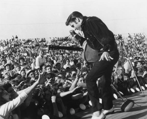Undated handout photo issued by Elvis Presley Enterprises LLC of Elvis Presley performing on stage. An Elvis Presley immersive co<em></em>ncert experience is coming to London, with an AI King of rock'n'roll performing on stage. Issue date: Thursday January 4, 2024