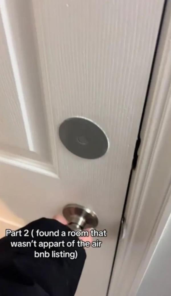 The Airbnb guest said the room did not appear as part of the listing 