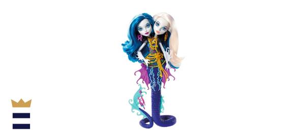 Mo<em></em>nster High Great Scarrier Reef Peri & Pearl Serpentine Doll
