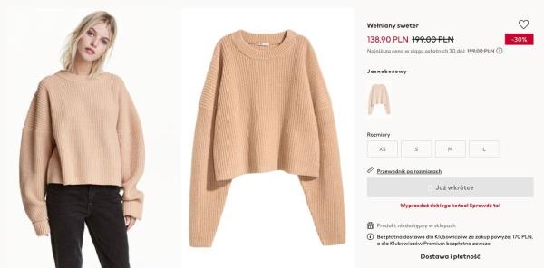 H&M wool sweater