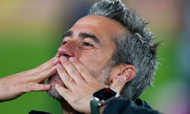Jorge Vilda after Spain had won the World Cup