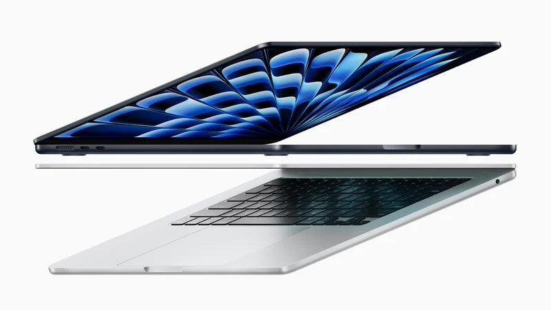 苹果MacBook Air 2024版搭载M3芯片，可连接双外接显示器