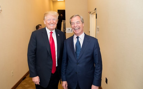 Do<em></em>nald Trump and Nigel Farage