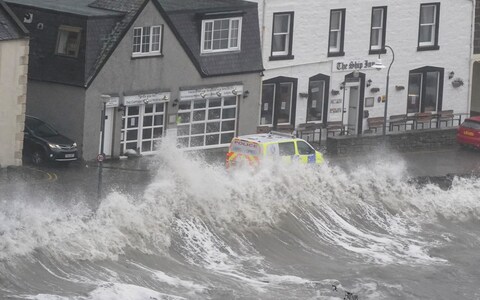 Waves at Sto<em></em>nehaven as UK is bracing for heavy wind and rain from Storm Babet