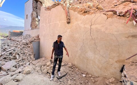 Mosque wher<em></em>e a man Kahlid 27 for crushed in the praying posistion in the village of Moulay Brahim