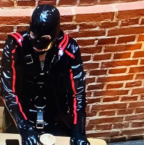 The man was described by theatregoers as a 'very scary sight'