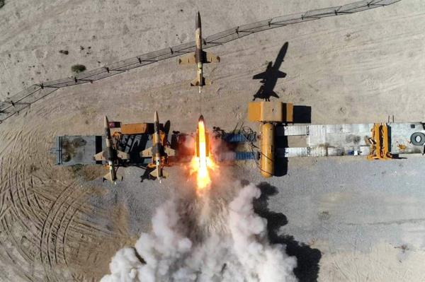 Locally-made dro<em></em>nes during a military drill are shown at an undisclosed location in Iran. 
