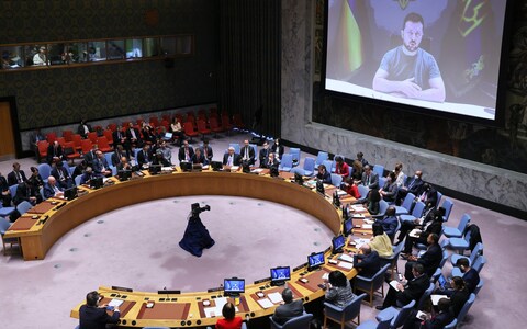 President Zelensky addressed the United Nations General Assembly in New York last year