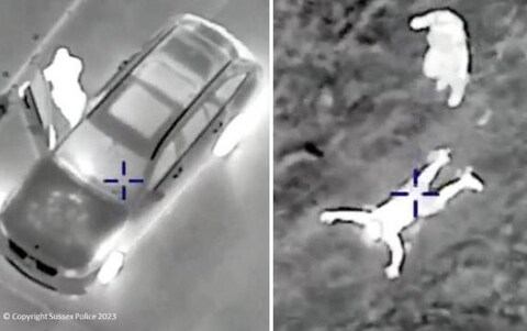 Ahmed fled on foot before being arrested