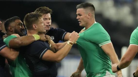 橄榄球世界杯：爱尔兰队长约翰尼·塞克斯顿在巴黎把目标对准了全黑队