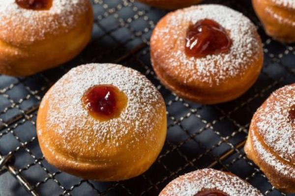 Jewish Sufganiyot Jelly Donuts
