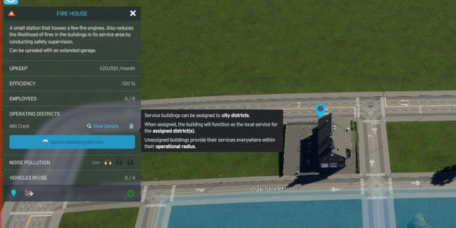 cities skylines 2 info panel for firehouse