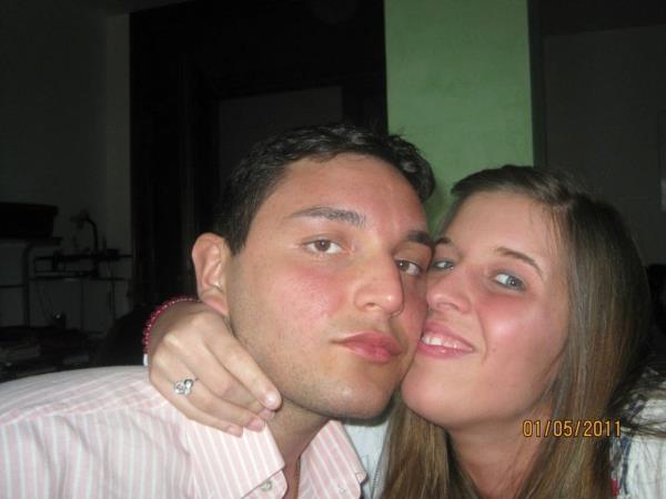 Dimitri Fricano poses with Erika Preti in 2011 