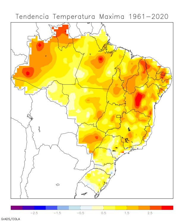 According to INPE, Brazil's space agency, some areas of the Amazon and of the nation’s northeast region have already far exceeded the safe maximum average temperatures that the IPCC set for future global warming.