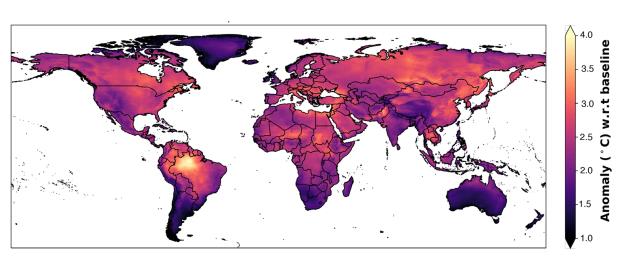 After 2040, most regions of the world are expected to have more days with extreme heat stress, with heat especially pro<em></em>nounced in the Amazon