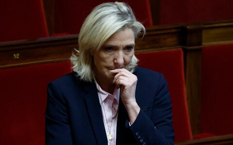 Marine Le Pen at the Natio<em></em>nal Assembly in Paris