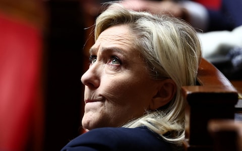 Marine Le Pen at the Natio<em></em>nal Assembly, Paris