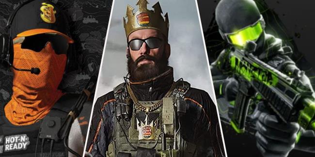 A collage of images showcasing Promotio<em></em>nal Rewards from Little Caesars, Burger King, and Mo<em></em>nster Energy in Call of Duty: Modern Warfare 3