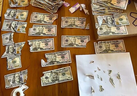 The couple recovered $1,550 of the $2,000 that was eaten, and said that Cecil was, thankfully, unharmed